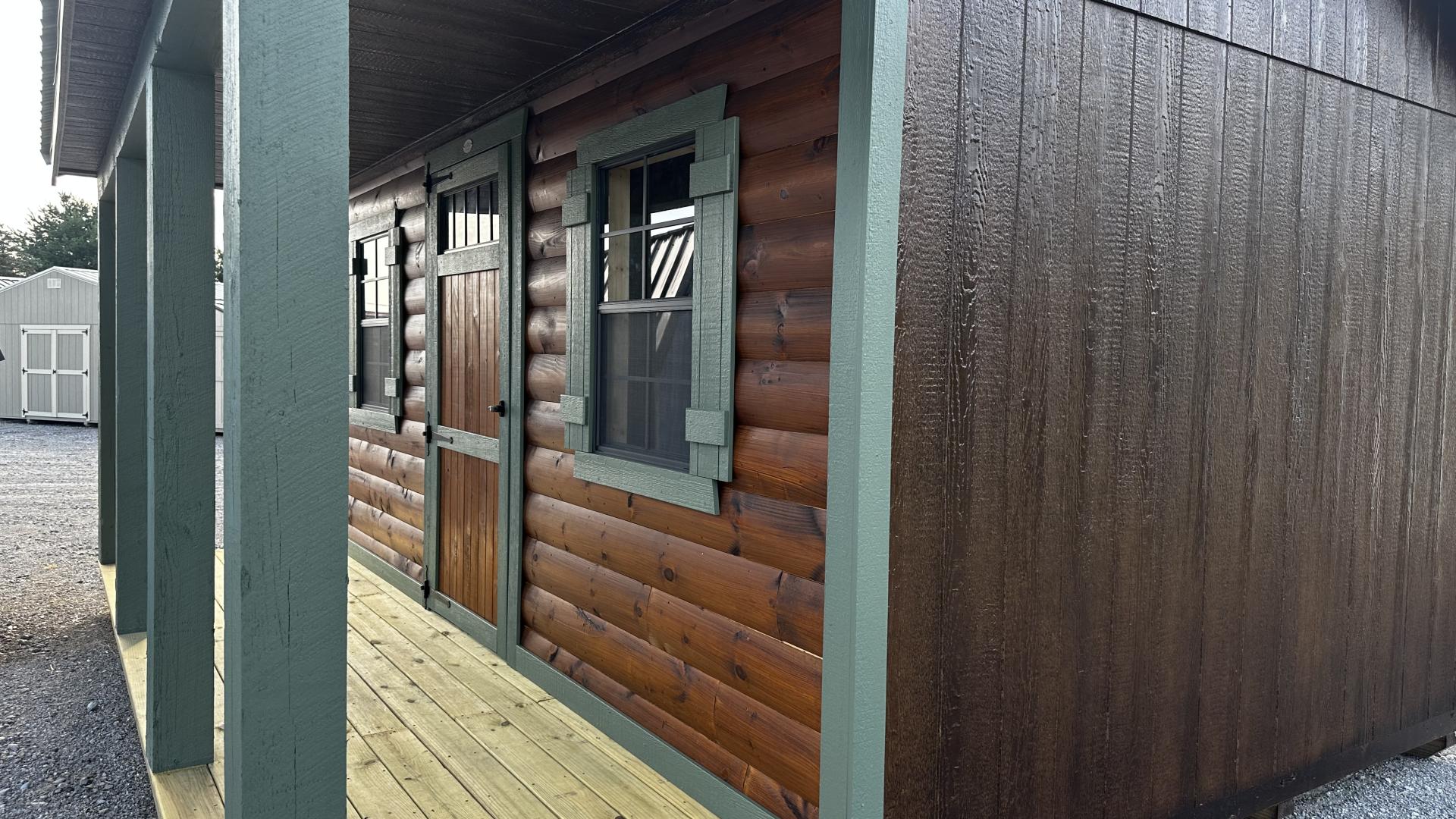 half log siding